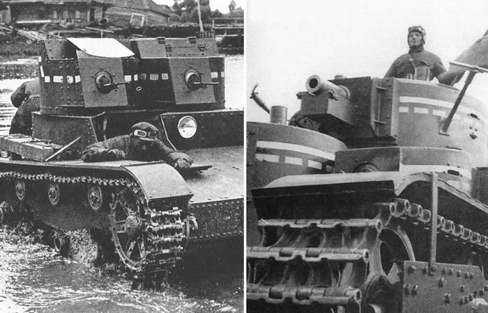 Для чего были нужны красные, белые, черные линии на советских танках