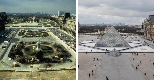 До и после: места, на которых были возведены знаменитые на весь мир постройки