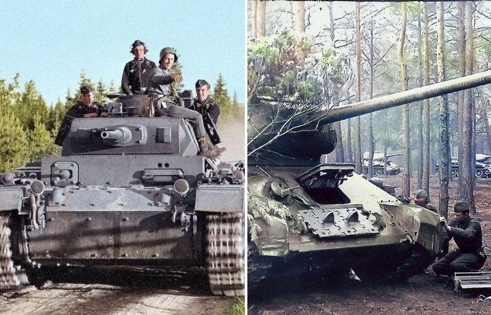 Почему немецкие танки красили в серый цвет, а советские - в зеленый