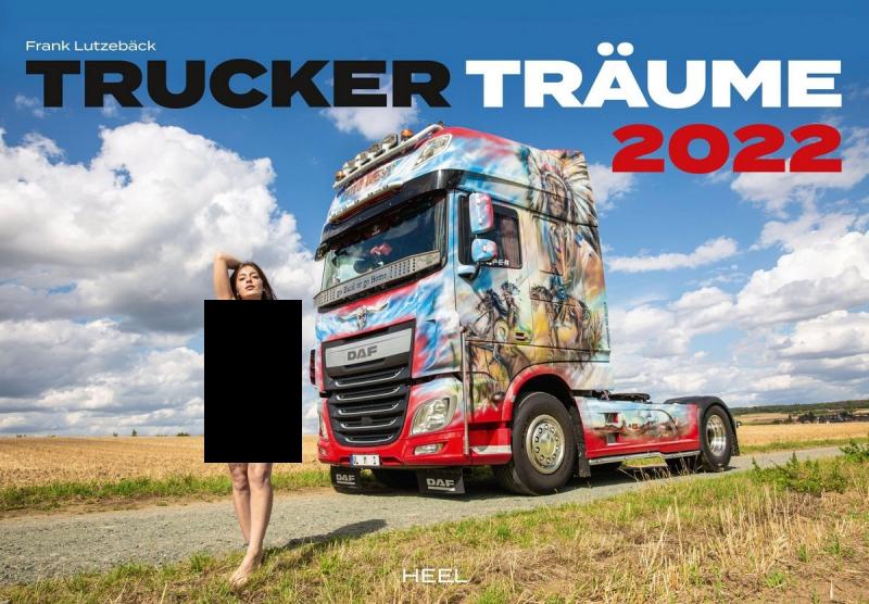 Девушки и грузовики в календаре "Trucker-Träume Kalender 2022"