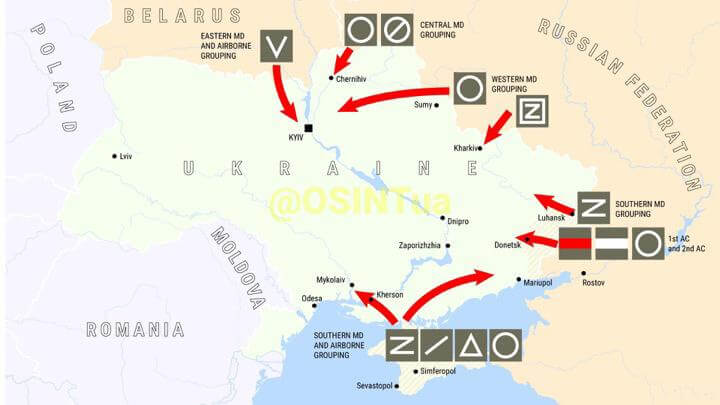 Все тактические знаки российской армии вторжения