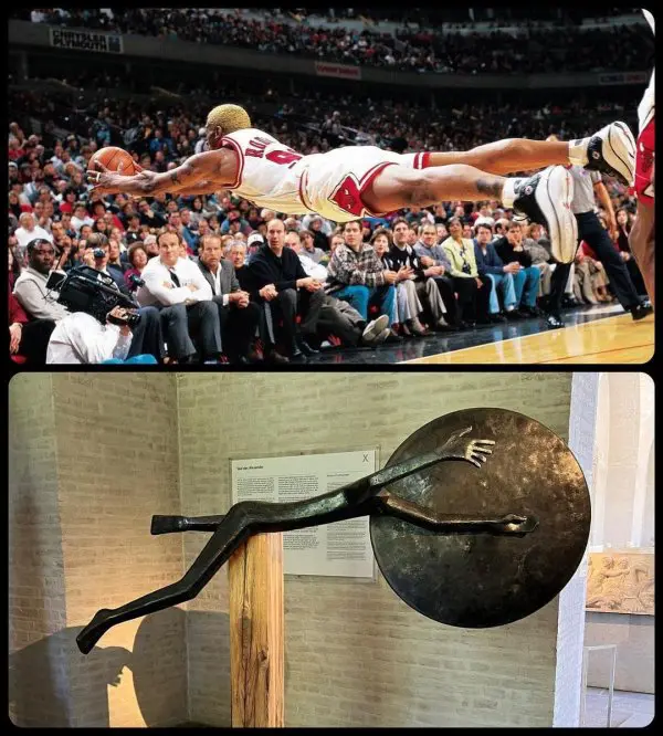 Внезапное искусство: забавные сравнения спортсменов с героями картин и скульптур