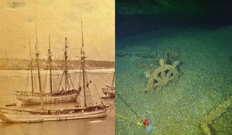 Ученые нашли на дне озера затонувший 150 лет назад корабль в идеальном состоянии