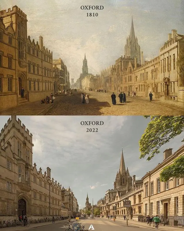 Как Оксфорд преобразился за 150 лет