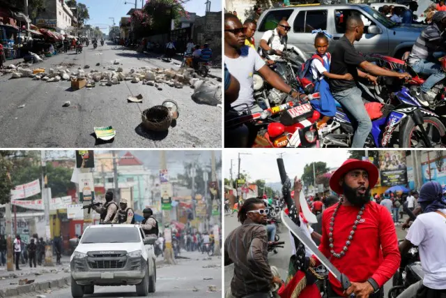 Кадры последних событий на Гаити