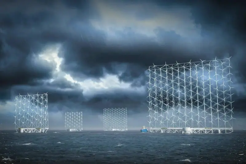 В Норвегии одобрили строительство огромной плавучей стены из ветряных турбин