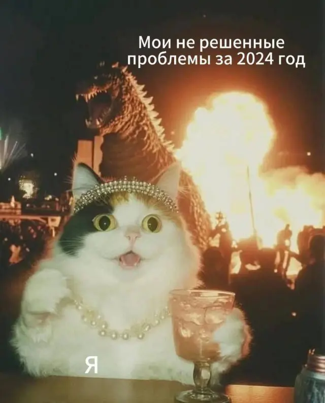 Новогодние мемы 31.12.2024