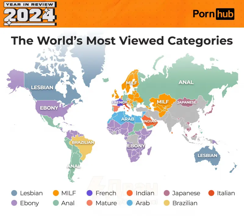 Pornhub подвёл итоги 2024 года