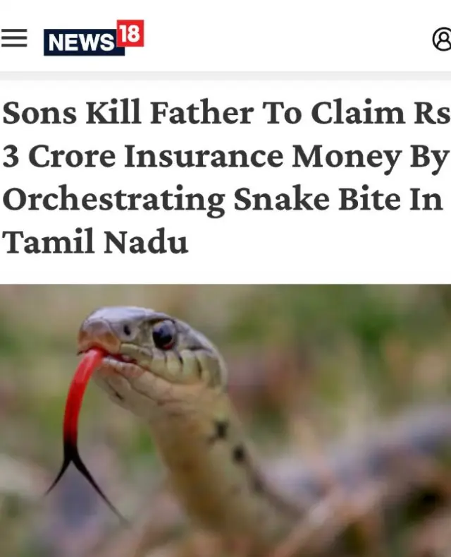 В Индии дети убили своего отца, чтобы получить выплаты