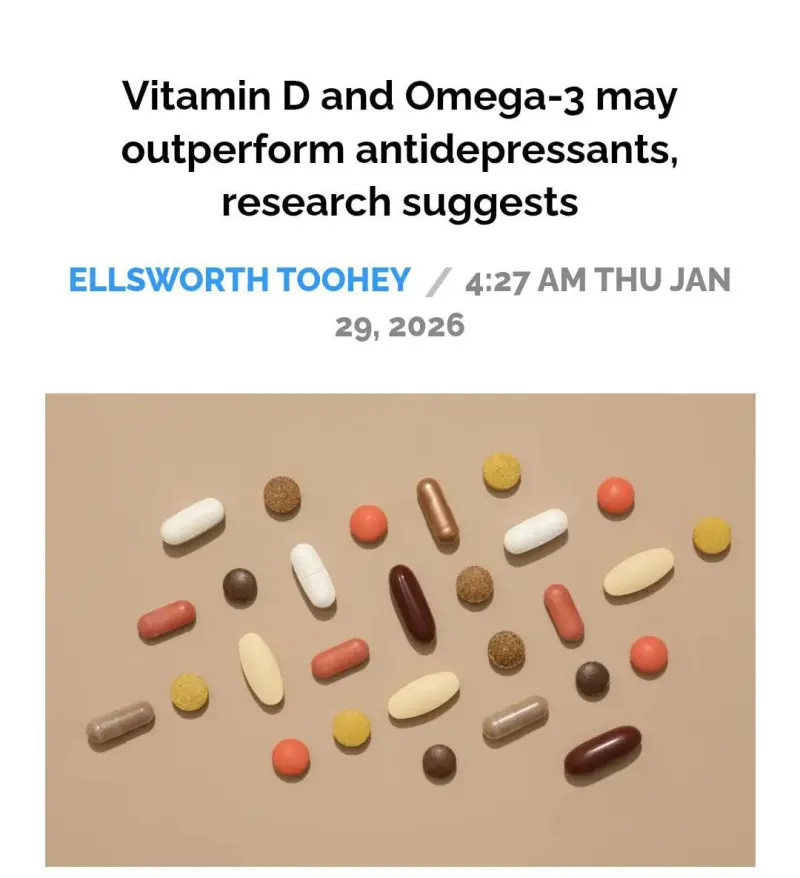 Витамин D и Омега-3 лечат не хуже таблеток